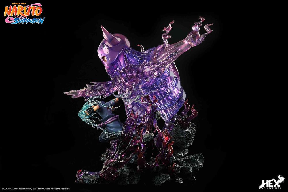 IN-STOCK HEX Collectibles - Naruto Shippuden - Uchiha Sasuke: Kekkei genkai, Mangekyo Sharingan: Susano’o 1/8