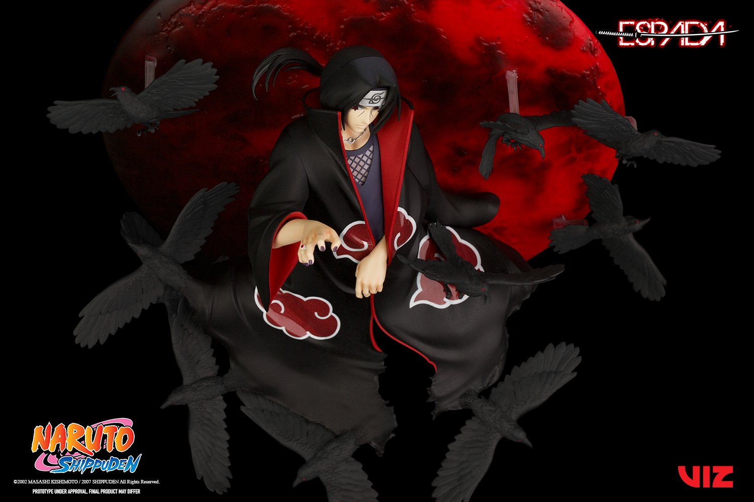 PRE-ORDER Wall Statue - Naruto Shippuden - Itachi Uchiha: Tsukuyomi 1/8