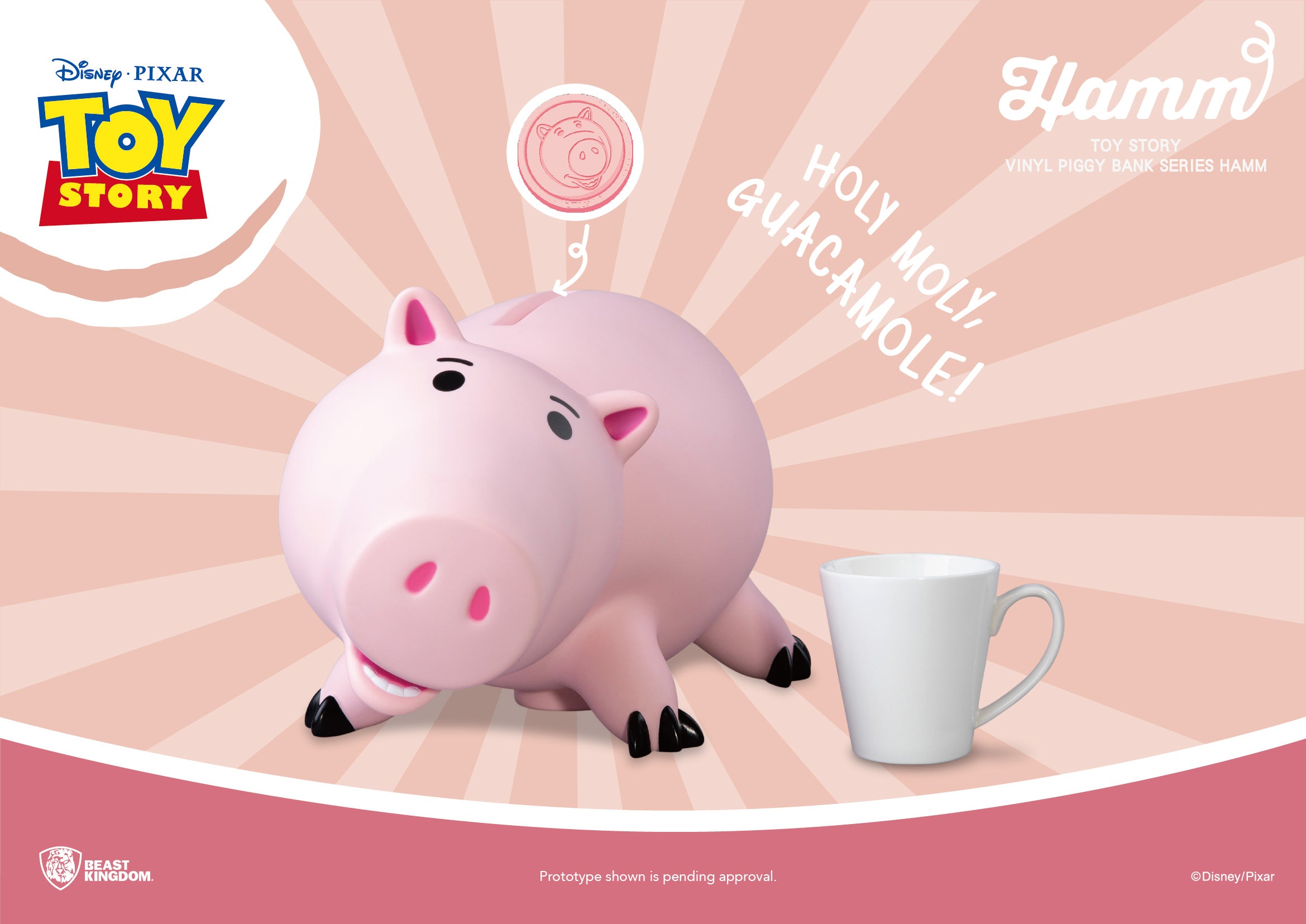 PRE-ORDER Toy Story Large Vinyl Piggy Bank - Hamm