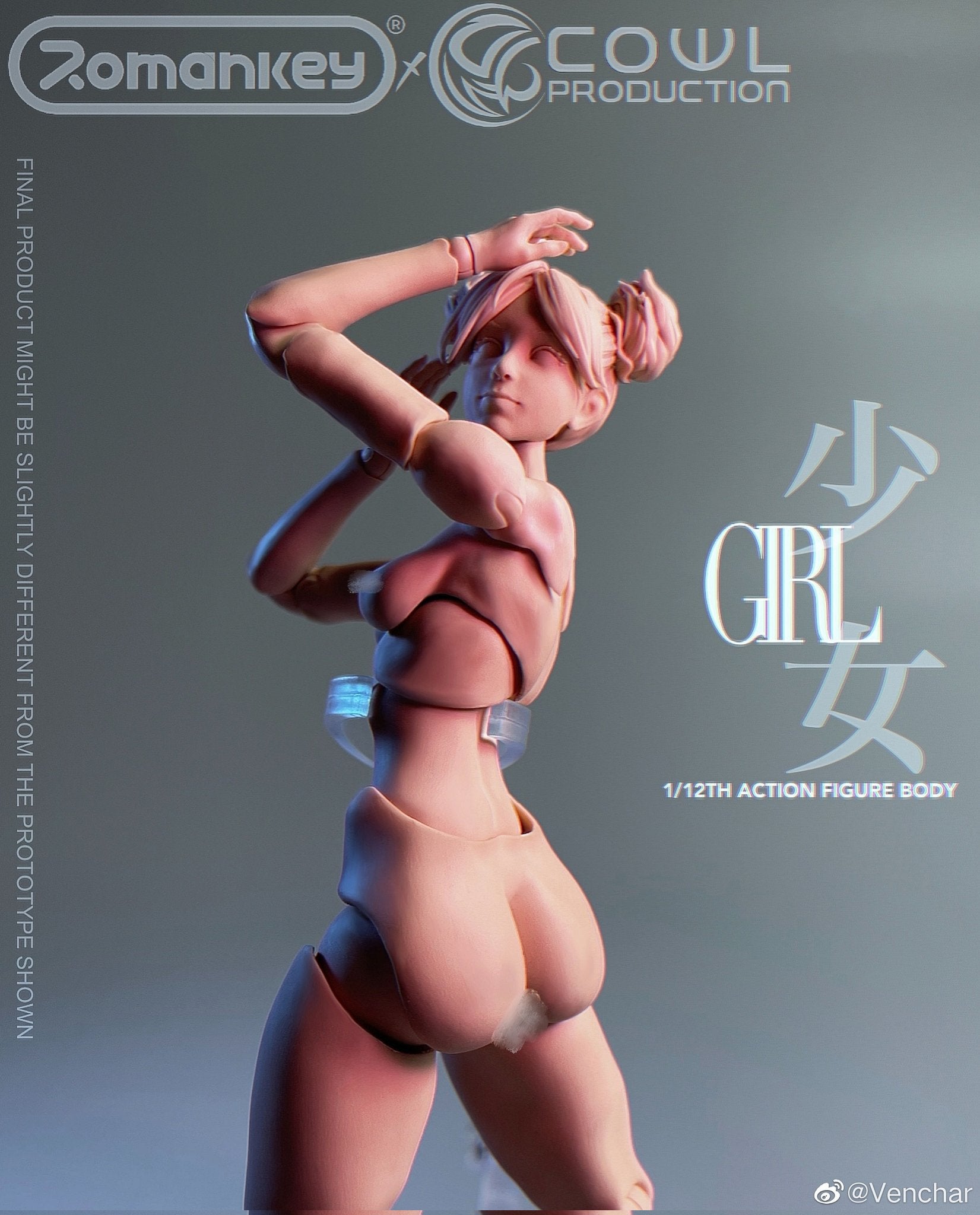 Romankey - Female Body: Pink 1/12