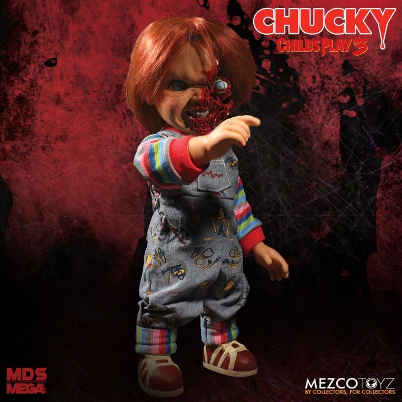 PRE-ORDER MDS Mega Scale - Child’s Play 3 -  Talking Pizza Face Chucky