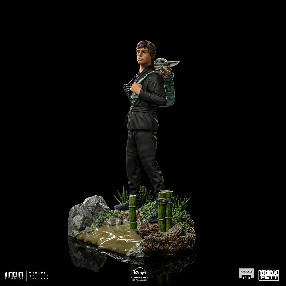 PRE-ORDER Star Wars: The Book of Boba Fett - Luke Skywalker and Grogu Training Version Art Scale 1/10