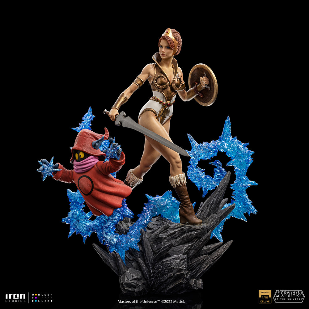 PRE-ORDER Masters of the Universe - Teela and Orko Deluxe Art Scale 1/10