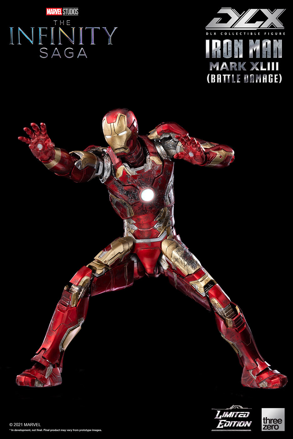 PRE-ORDER Marvel Studios: The Infinity Saga – DLX Iron Man Mark 43 (Battle Damage) [2022-Q4 Release]