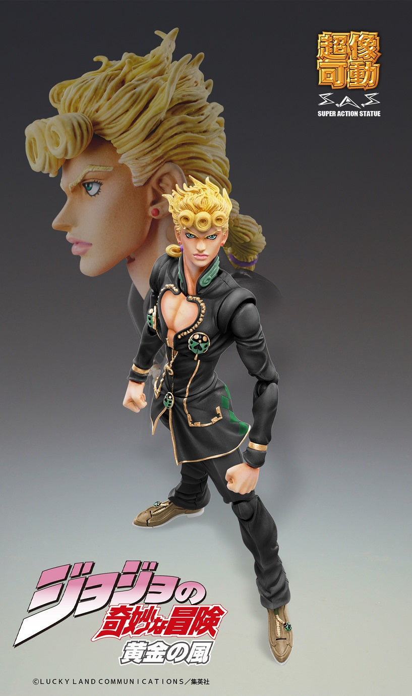 PRE-ORDER Super Action Statue - Jojo's Bizarre Adventure: Golden Wind - Giorno Giovanna: Black Ver. [2nd Release]