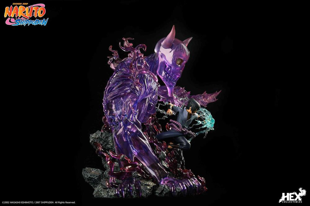 IN-STOCK HEX Collectibles - Naruto Shippuden - Uchiha Sasuke: Kekkei genkai, Mangekyo Sharingan: Susano’o 1/8