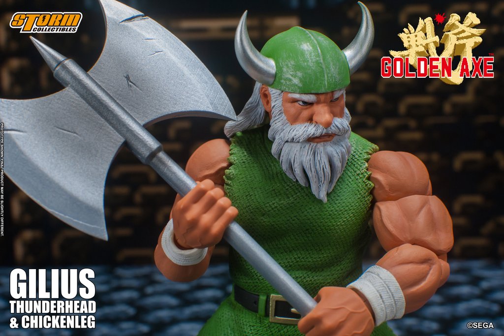 PRE-ORDER Golden Axe - Gilius Thunderhead and Chicken Leg