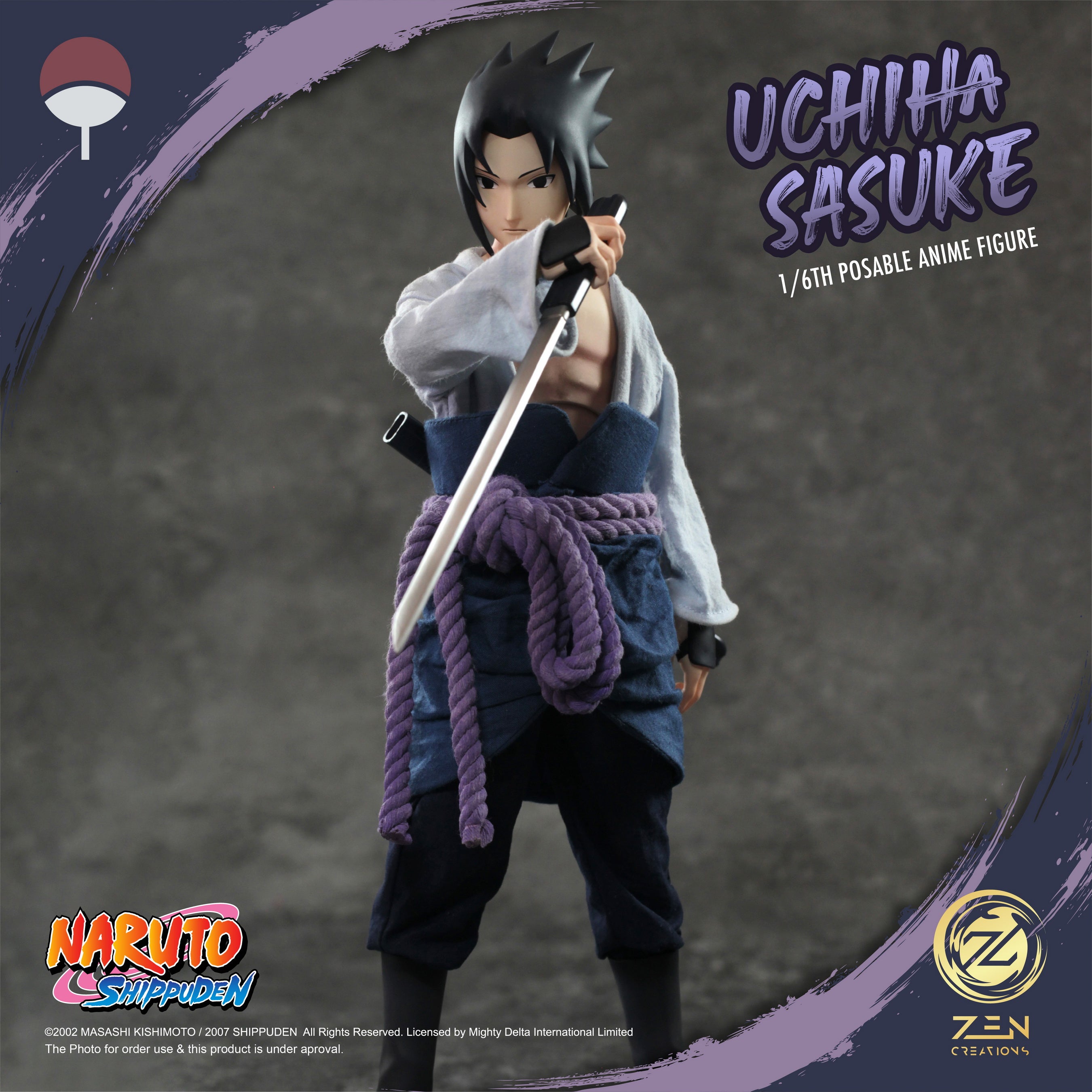 PRE-ORDER Posable Anime Figure - Naruto Shippuden - Uchiha Sasuke 1/6