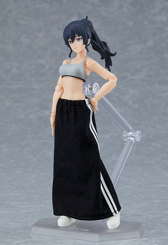 IN-STOCK Max Factory - figma 601 - figma Styles - Female Body (Makoto) with Tracksuit + Tracksuit Skirt Outfit