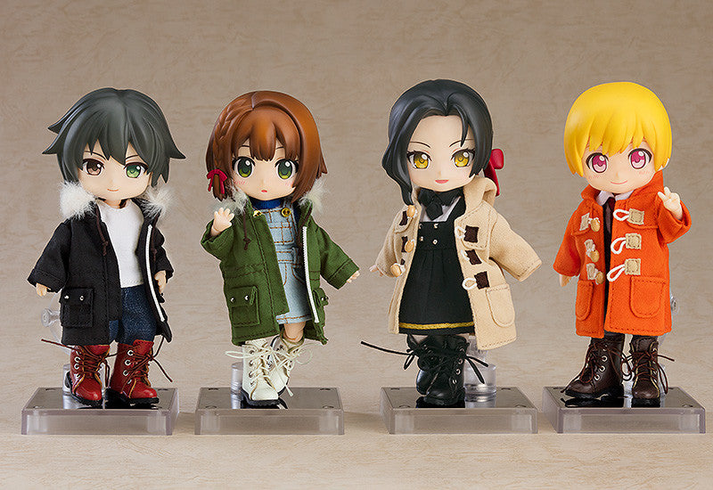 PRE-ORDER Nendoroid Doll Warm Clothing Set: Boots & Duffle Coat: Orange