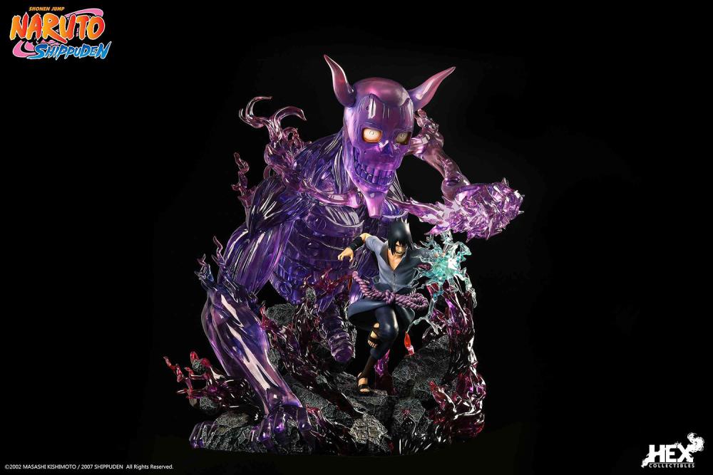 IN-STOCK HEX Collectibles - Naruto Shippuden - Uchiha Sasuke: Kekkei genkai, Mangekyo Sharingan: Susano’o 1/8