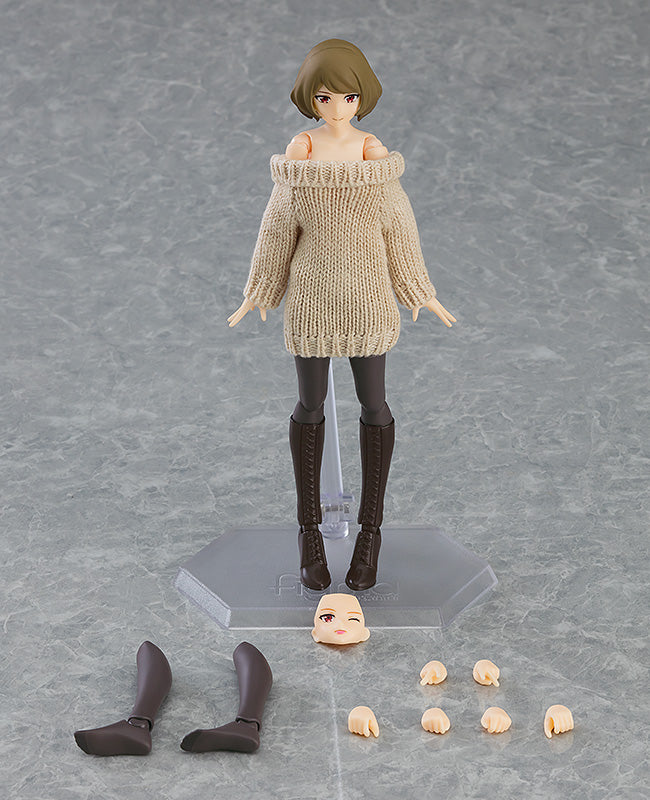 IN-STOCK Max Factory - figma 574 - figma Styles - Female Body (Chiaki) with Off-the-Shoulder Sweater Dress