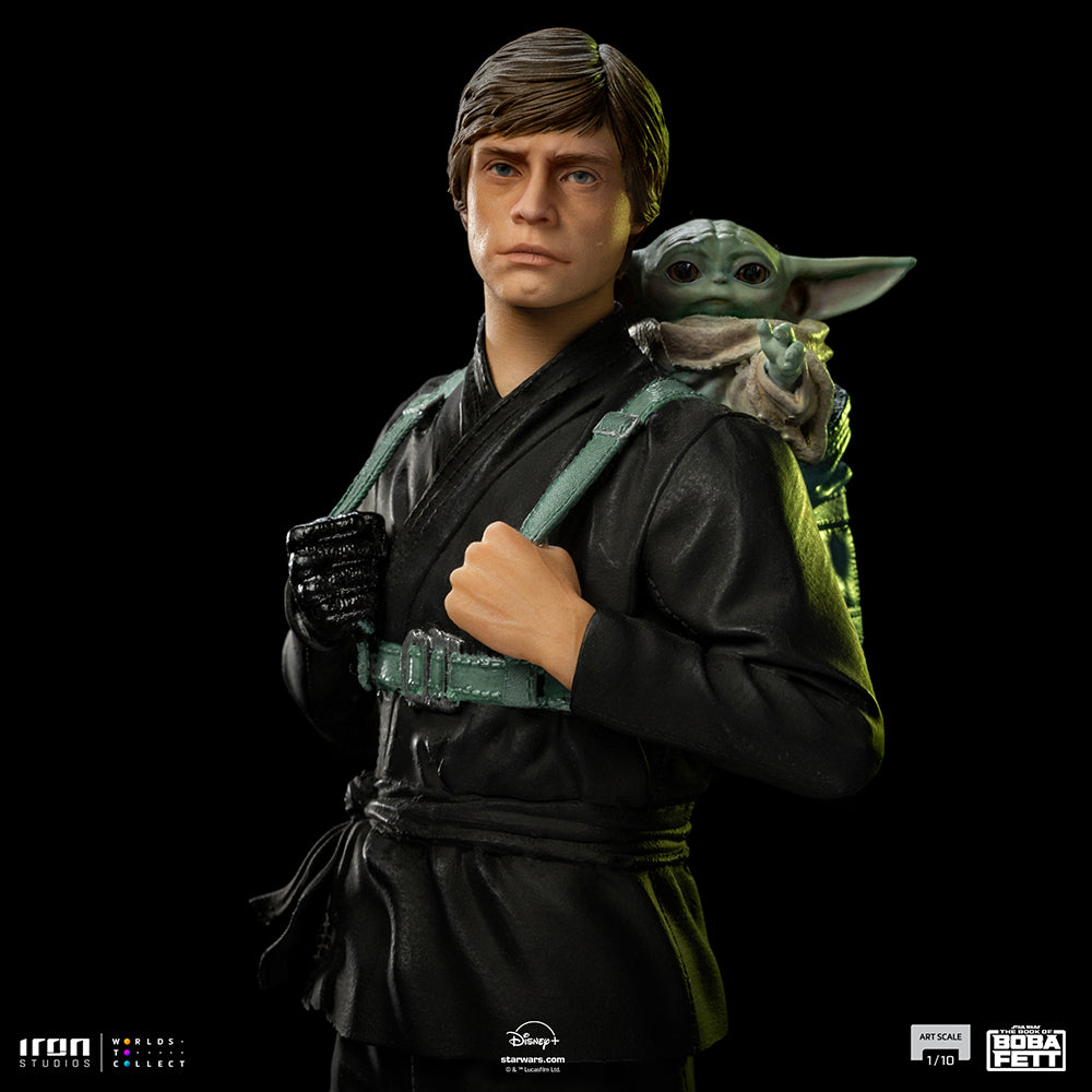 PRE-ORDER Star Wars: The Book of Boba Fett - Luke Skywalker and Grogu Training Version Art Scale 1/10