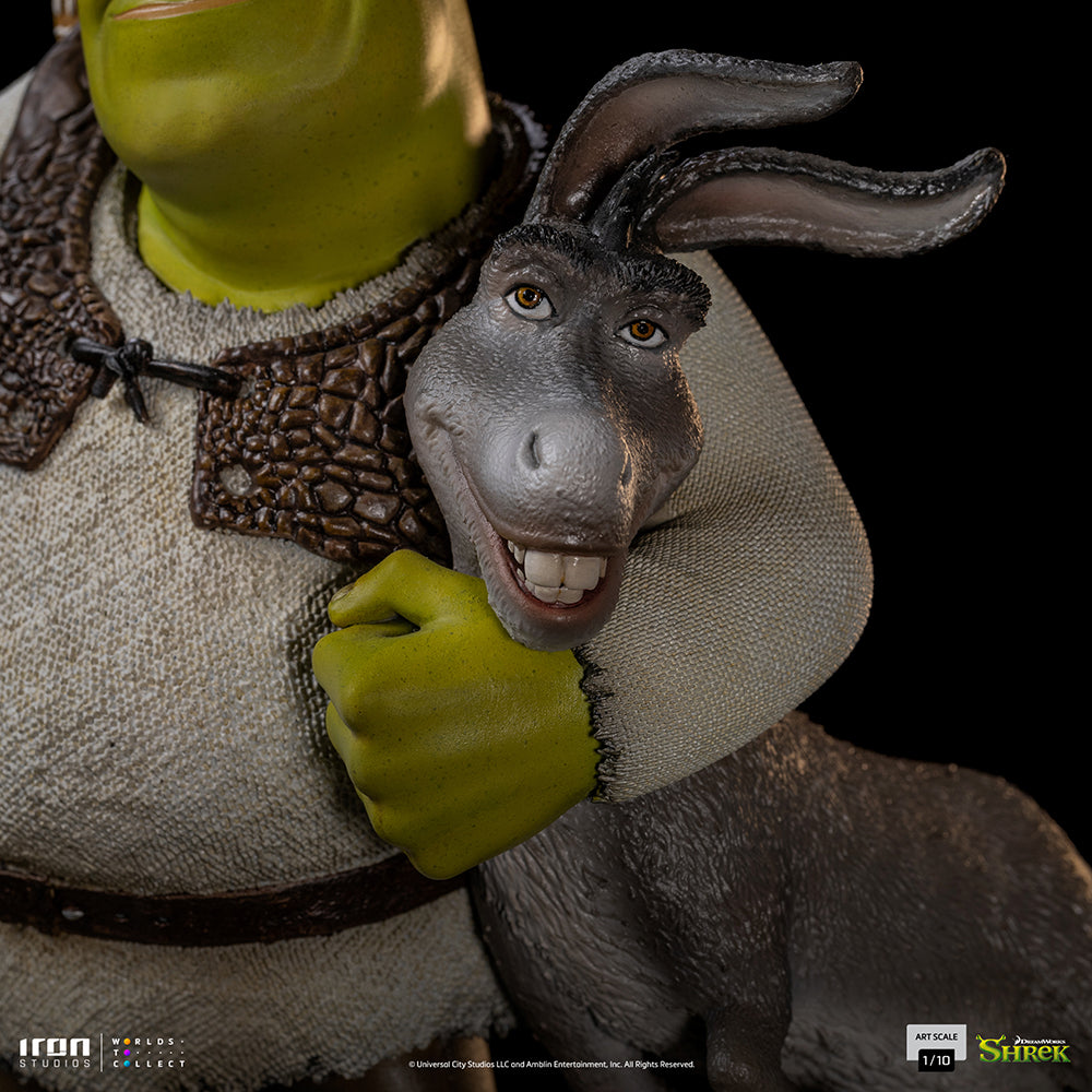 PRE-ORDER Shrek - Shrek, Donkey and The Gingerbread Man Deluxe Art Scale 1/10