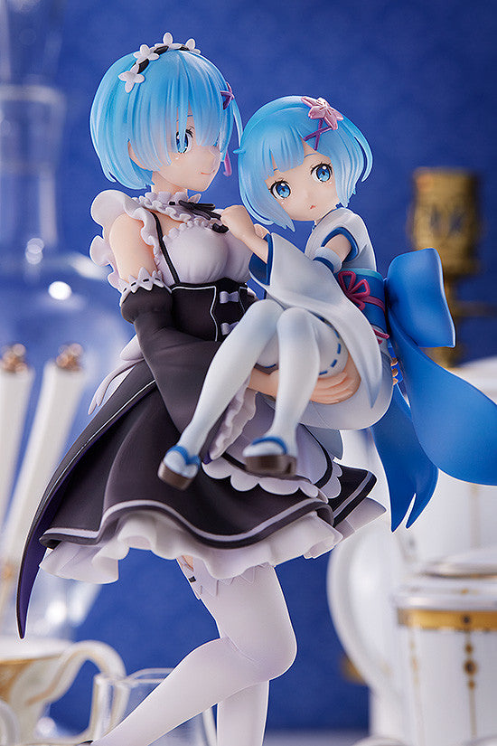 PRE-ORDER S-Fire - Re:ZERO -Starting Life in Another World- Figure Rem & Childhood Rem 1/7