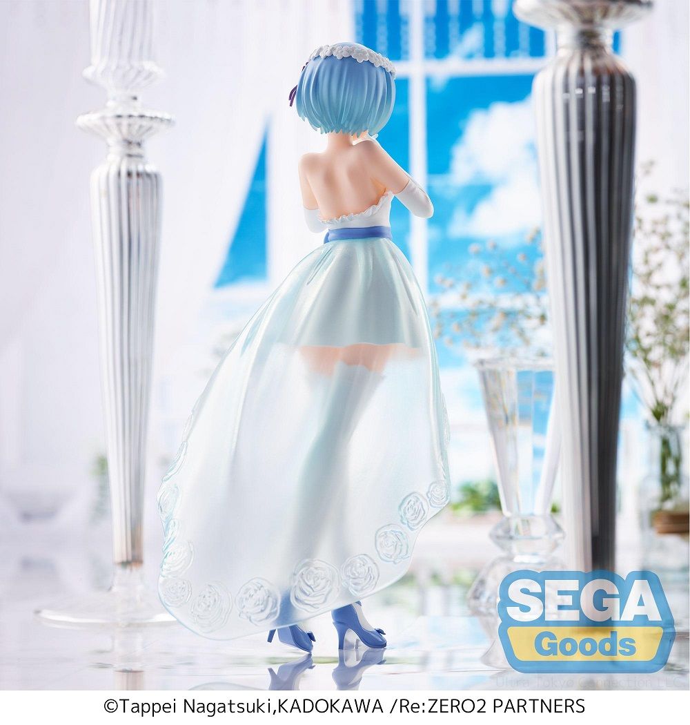 IN-STOCK Sega Re:ZERO -Starting Life in Another World SPM Figure - Rem: Wedding Dress Ver.