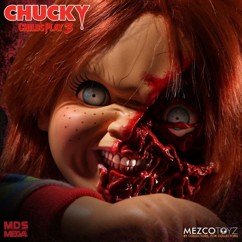 PRE-ORDER MDS Mega Scale - Child’s Play 3 -  Talking Pizza Face Chucky