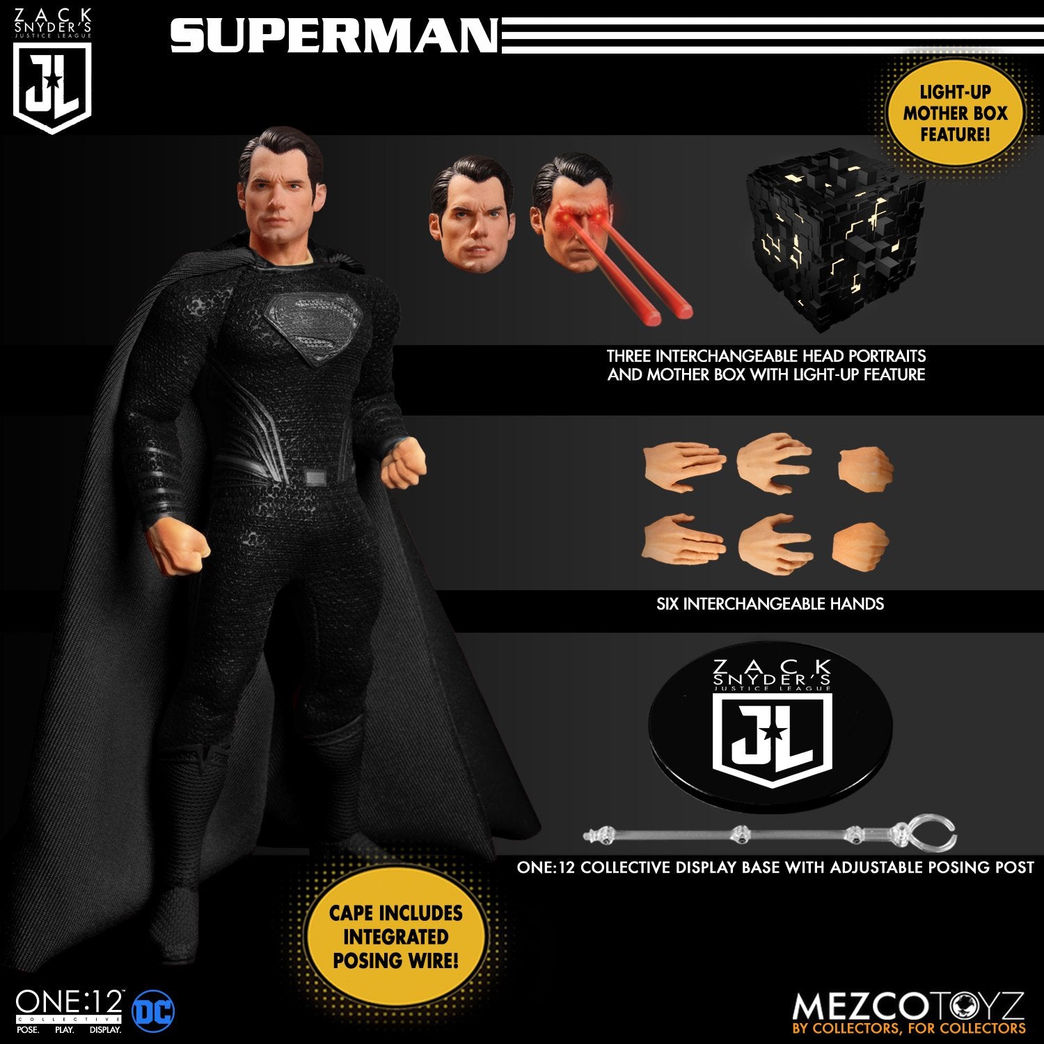 IN-STOCK Mezco - One:12 Collective Zack Snyder's Justice League Deluxe Steel Boxed Set