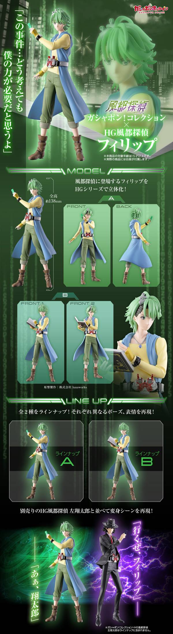 PRE-ORDER HG Fuuto Pi - Philip [Set of 2]