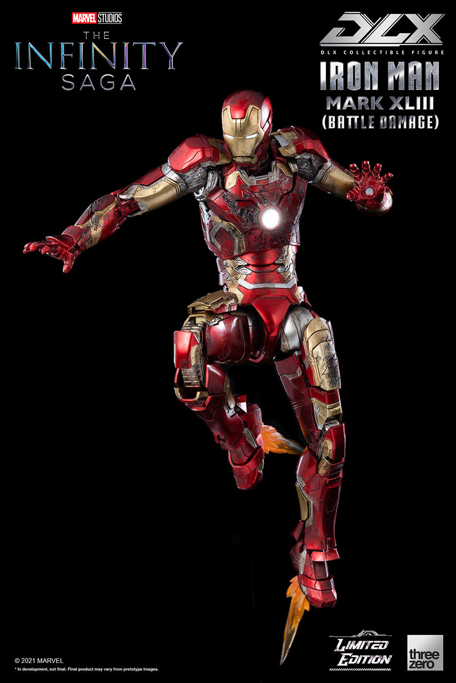 PRE-ORDER Marvel Studios: The Infinity Saga – DLX Iron Man Mark 43 (Battle Damage) [2022-Q4 Release]