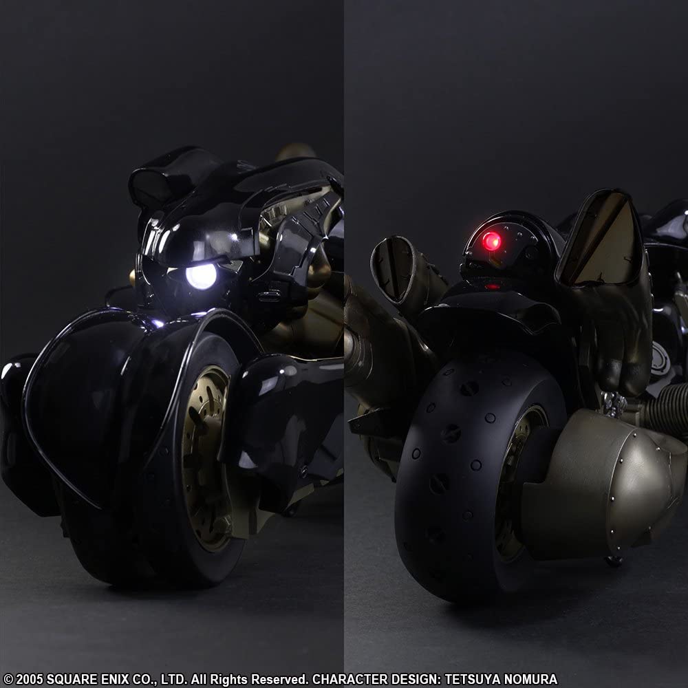 IN-STOCK Square Enix - Play-Arts Kai - Final Fantasy VII Advent Children - Cloud Strife and Fenrir [2nd Release]