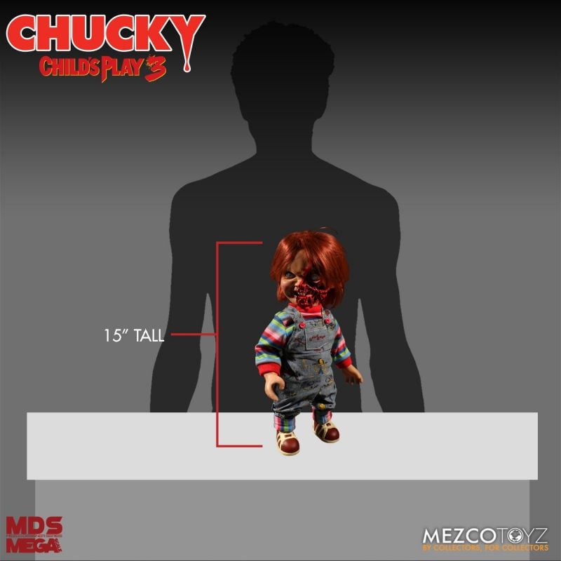 PRE-ORDER MDS Mega Scale - Child’s Play 3 -  Talking Pizza Face Chucky