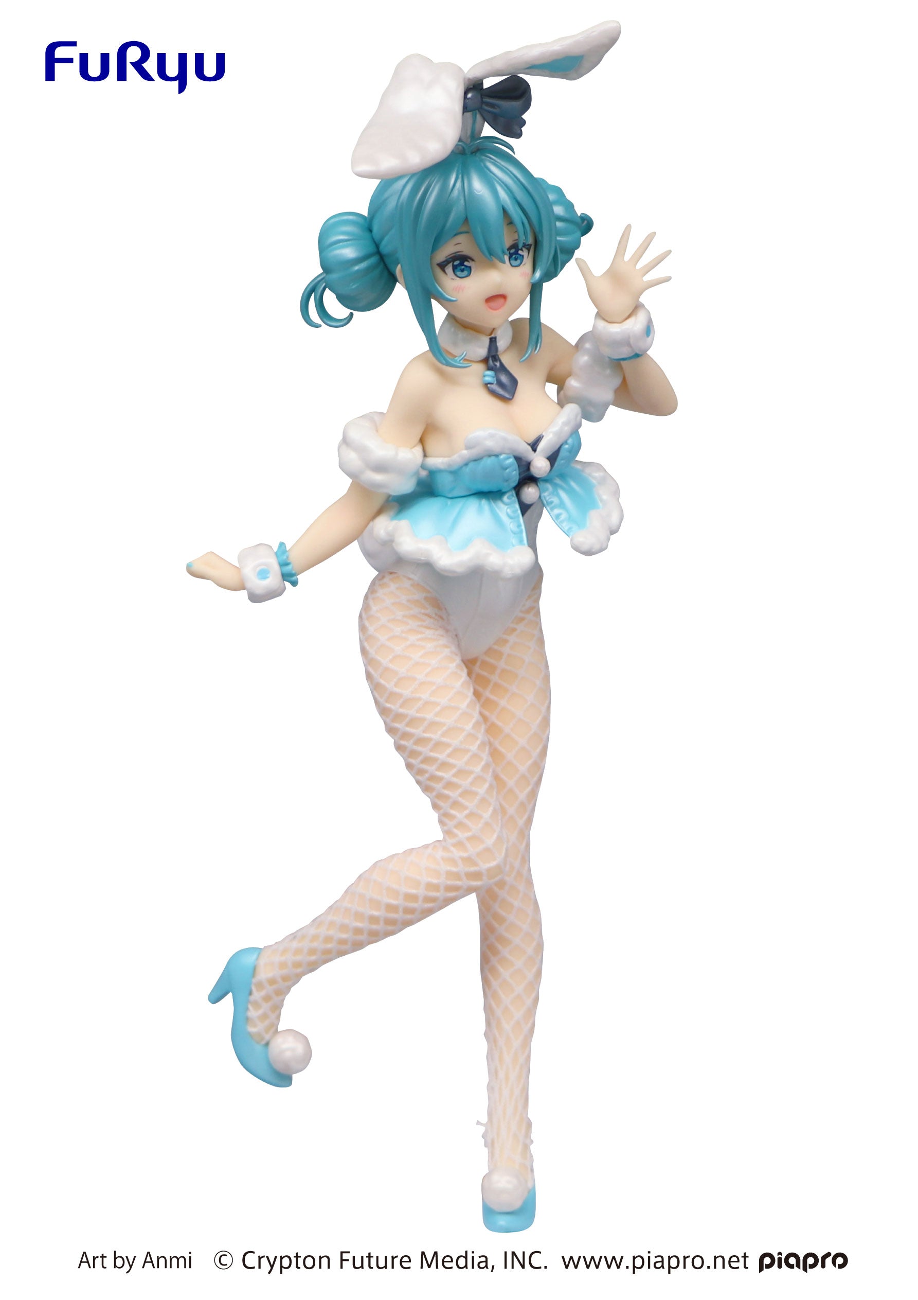 IN-STOCK FuRyu - Hatsune Miku BiCute Bunnies Figure - Hatsune Miku: White Rabbit Pearl Color Ver.