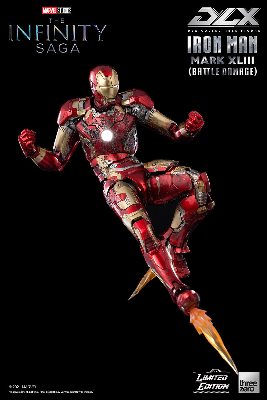 PRE-ORDER Marvel Studios: The Infinity Saga – DLX Iron Man Mark 43 (Battle Damage) [2022-Q4 Release]