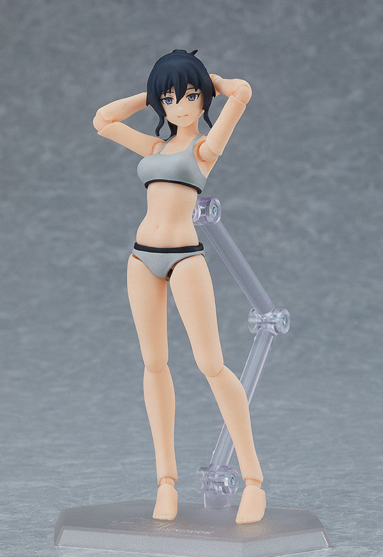 IN-STOCK Max Factory - figma 601 - figma Styles - Female Body (Makoto) with Tracksuit + Tracksuit Skirt Outfit
