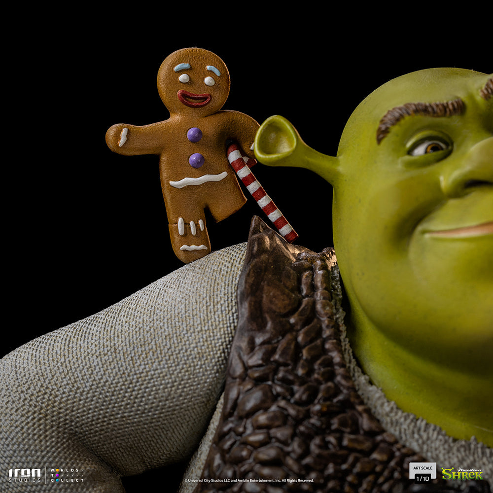 PRE-ORDER Shrek - Shrek, Donkey and The Gingerbread Man Deluxe Art Scale 1/10