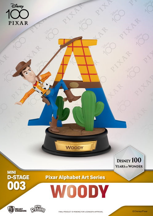PRE-ORDER Disney 100 Years of Wonder Series Mini Diorama Stage 003 - Pixar Alphabet Art Series [Box of 6]