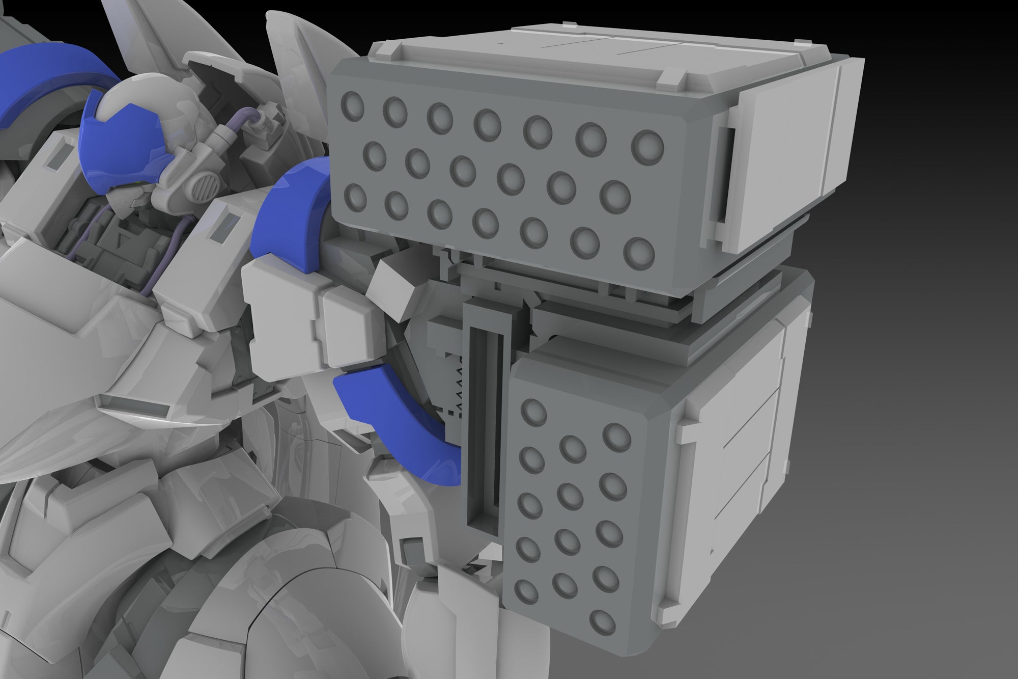 PRE-ORDER POWERDoLLS2 - Power Loader X-4+(PD-802) Armored Infantry Armament Set 3 (Shoulder Parts for Armament Attachment & DRu35 MLC&R25 Rocket & M7A Gatling Gun) 1/35