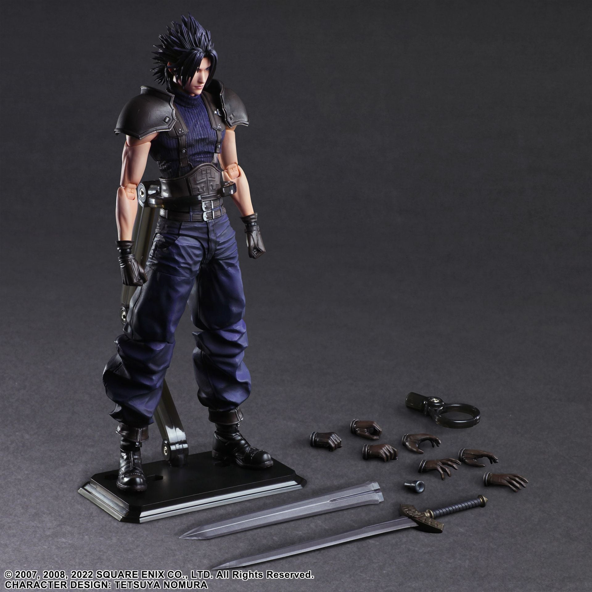 IN-STOCK PLAY ARTS Kai - Crisis Core Final Fantasy VII Reunion - Zack Fair: Soldier 2nd Class [EXCLUSIVE]