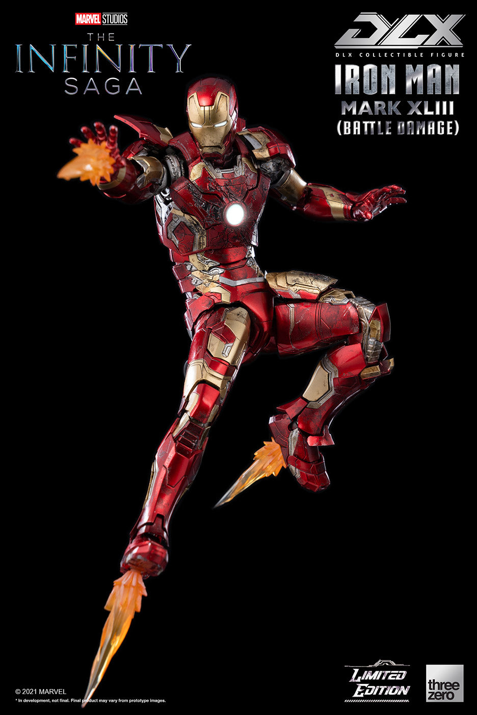 PRE-ORDER Marvel Studios: The Infinity Saga – DLX Iron Man Mark 43 (Battle Damage) [2022-Q4 Release]