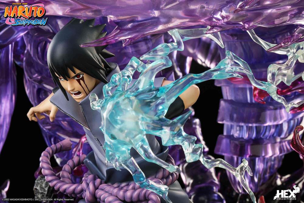 IN-STOCK HEX Collectibles - Naruto Shippuden - Uchiha Sasuke: Kekkei genkai, Mangekyo Sharingan: Susano’o 1/8