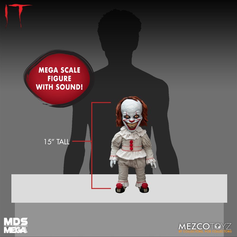 PRE-ORDER MDS Mega Scale IT: Talking Sinister Pennywise