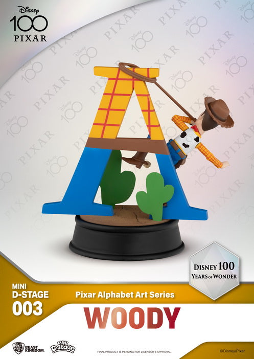 PRE-ORDER Disney 100 Years of Wonder Series Mini Diorama Stage 003 - Pixar Alphabet Art Series [Box of 6]
