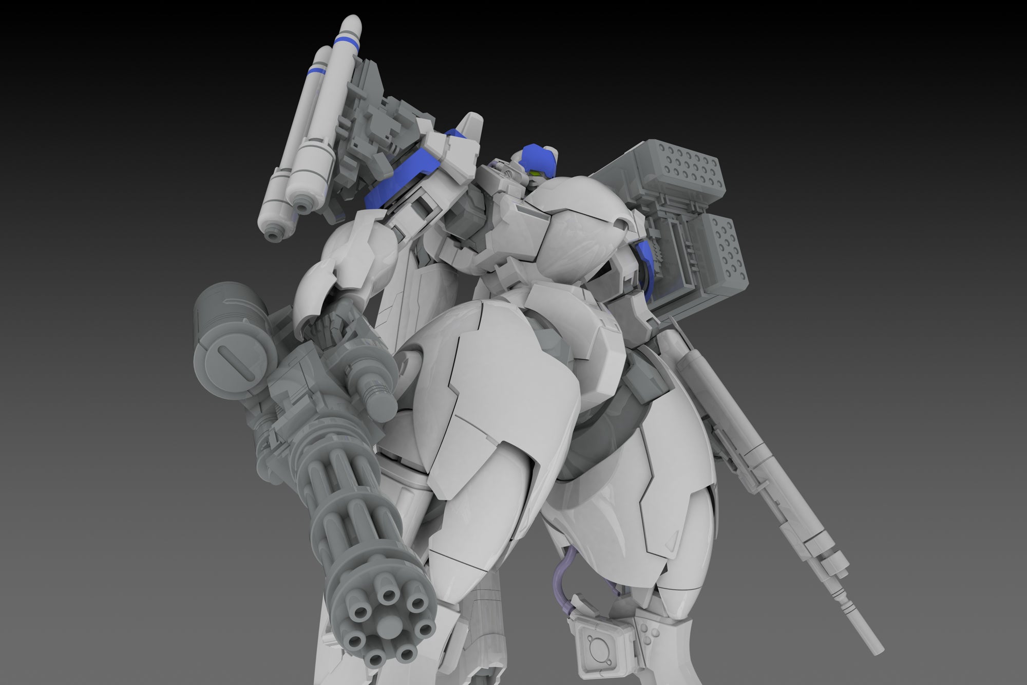 PRE-ORDER POWERDoLLS2 - Power Loader X-4+(PD-802) Armored Infantry Armament Set 3 (Shoulder Parts for Armament Attachment & DRu35 MLC&R25 Rocket & M7A Gatling Gun) 1/35