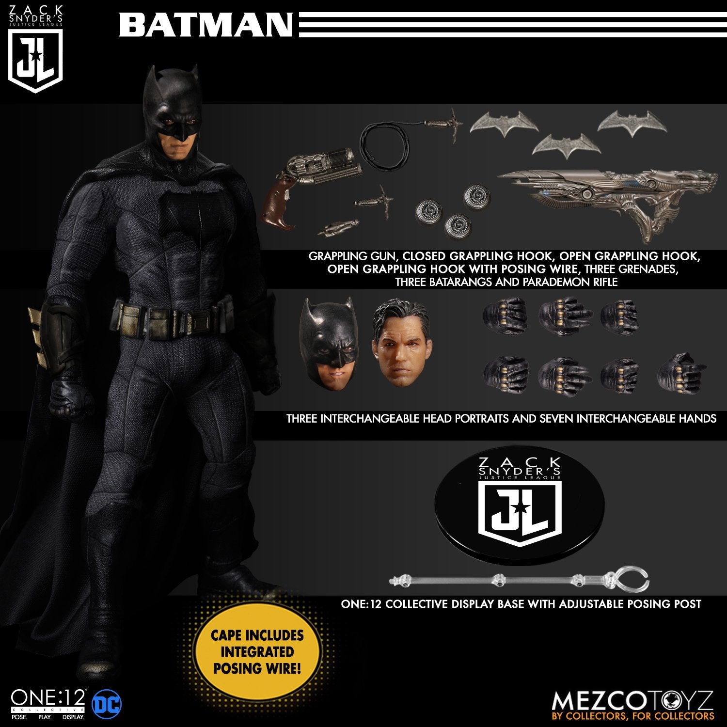IN-STOCK Mezco - One:12 Collective Zack Snyder's Justice League Deluxe Steel Boxed Set