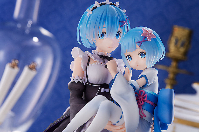 PRE-ORDER S-Fire - Re:ZERO -Starting Life in Another World- Figure Rem & Childhood Rem 1/7