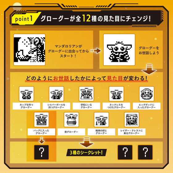 PRE-ORDER Tamagotchi - Star Wars: The Mandalorian - Grogu: Using the Force Ver. [EXCLUSIVE]