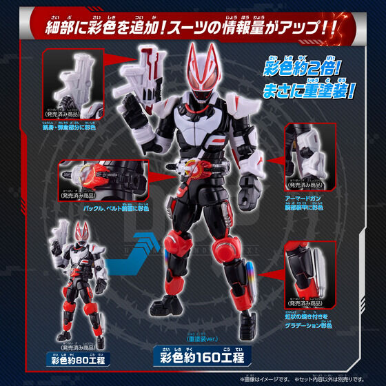 PRE-ORDER Revolve Change Figure PB04 - Kamen Rider Geats - Magnum Boost Set & Fever Form Parts Set [EXCLUSIVE]