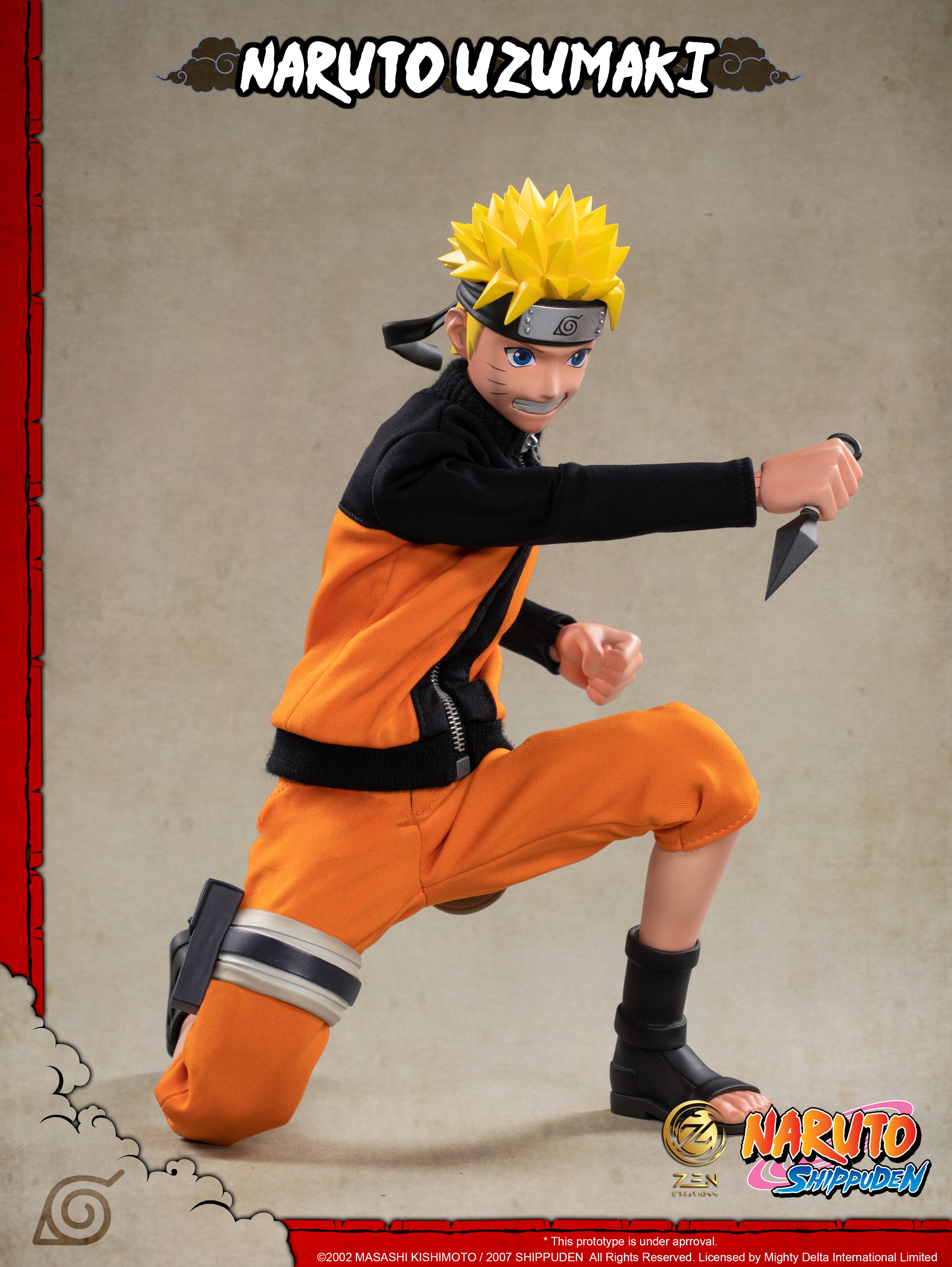 IN-STOCK Zen Creations - Posable Anime Figure 001 - Naruto Shippuden - Naruto Uzumaki: Ultimate Edition 1/6