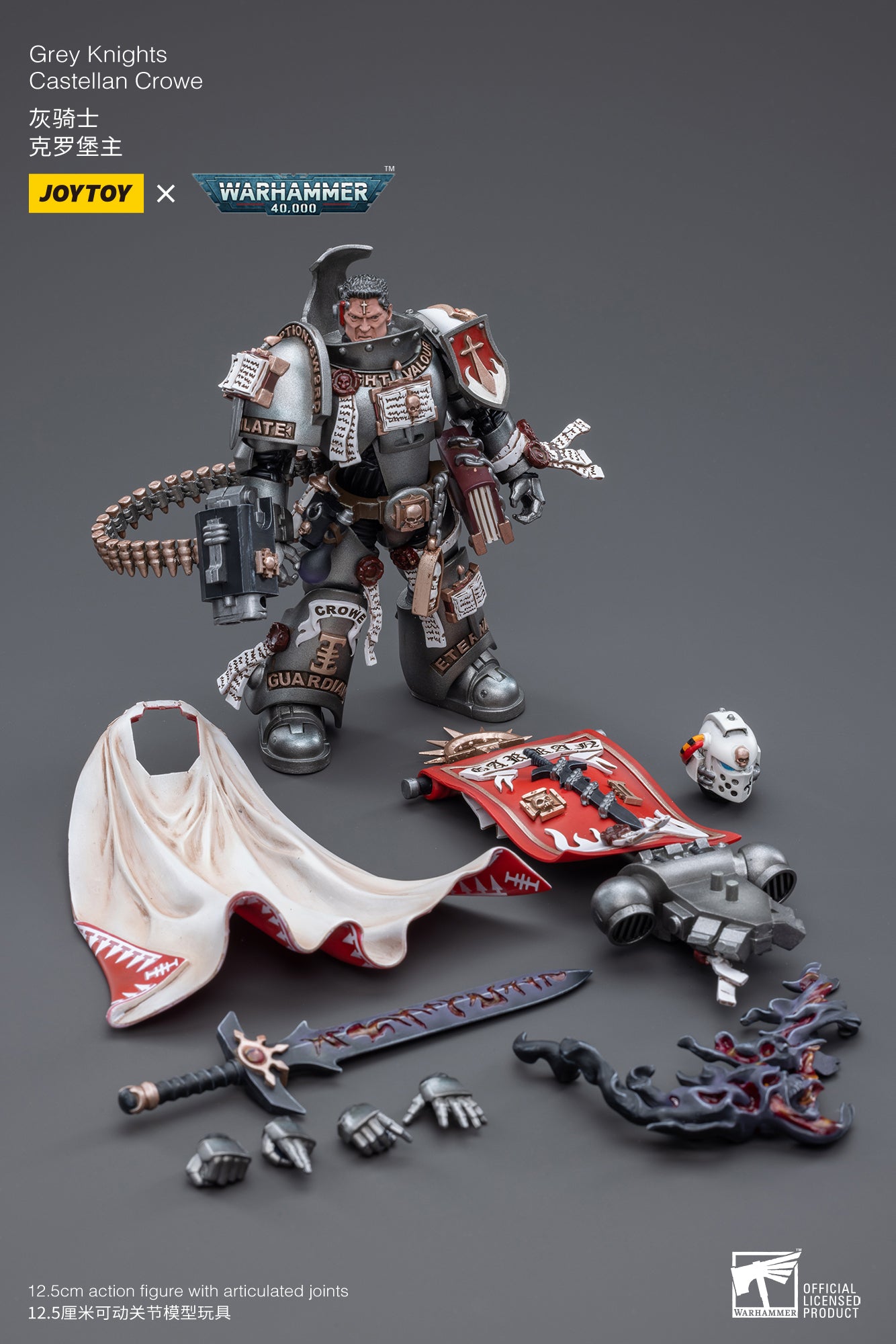 PRE-ORDER Warhammer 40K - Grey Knights - Castellan Crowe 1/18