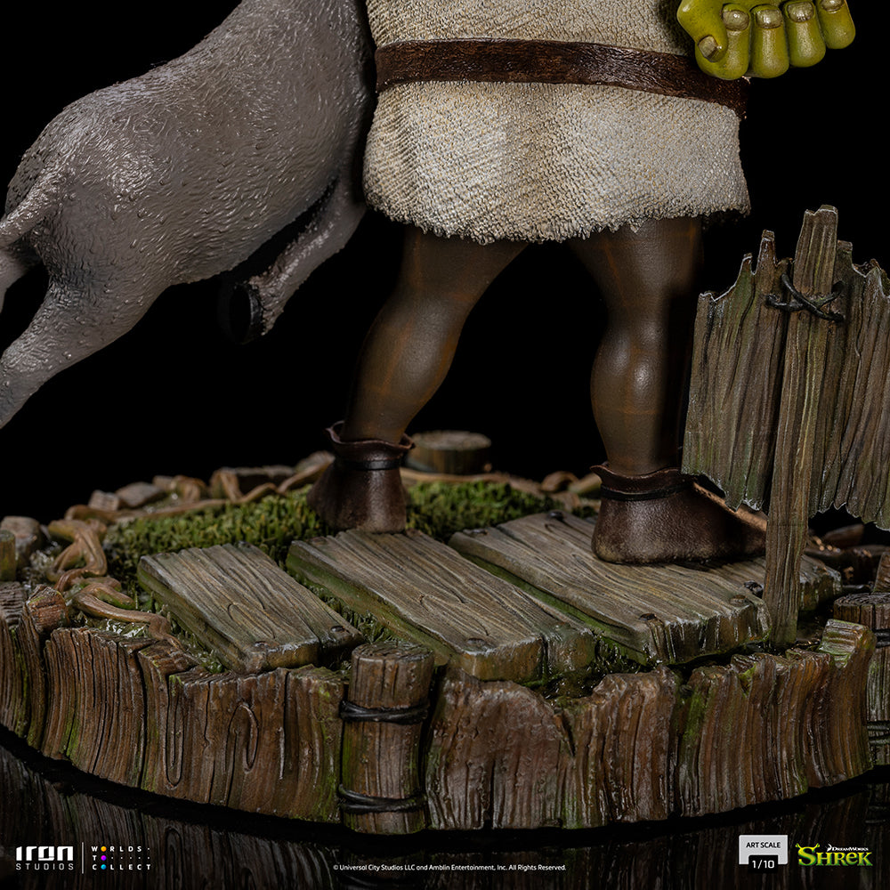 PRE-ORDER Shrek - Shrek, Donkey and The Gingerbread Man Deluxe Art Scale 1/10