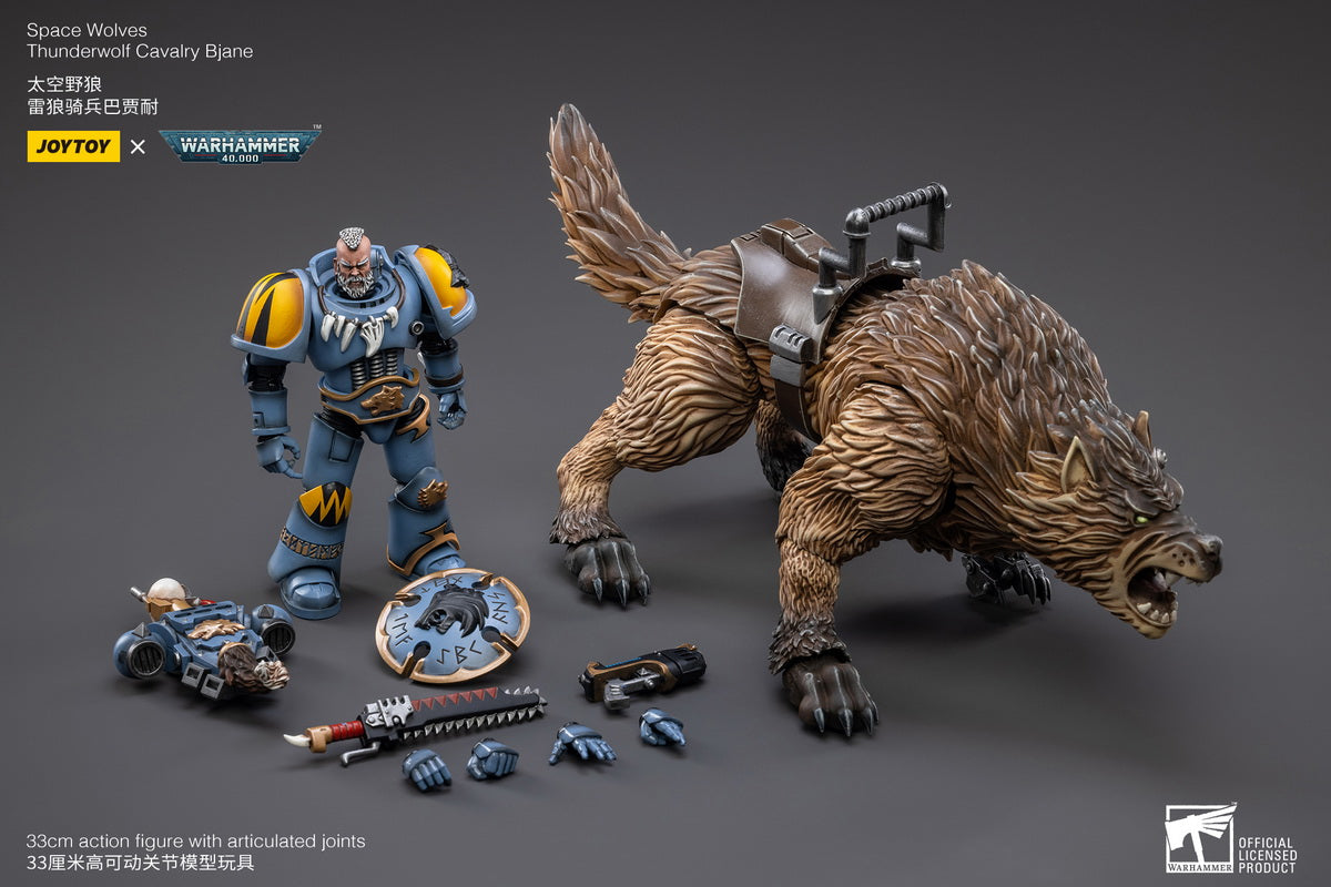 PRE-ORDER Warhammer 40k - Space Wolves - Thunderwolf Cavalry Bjane 1/18 [May 2023 Release]