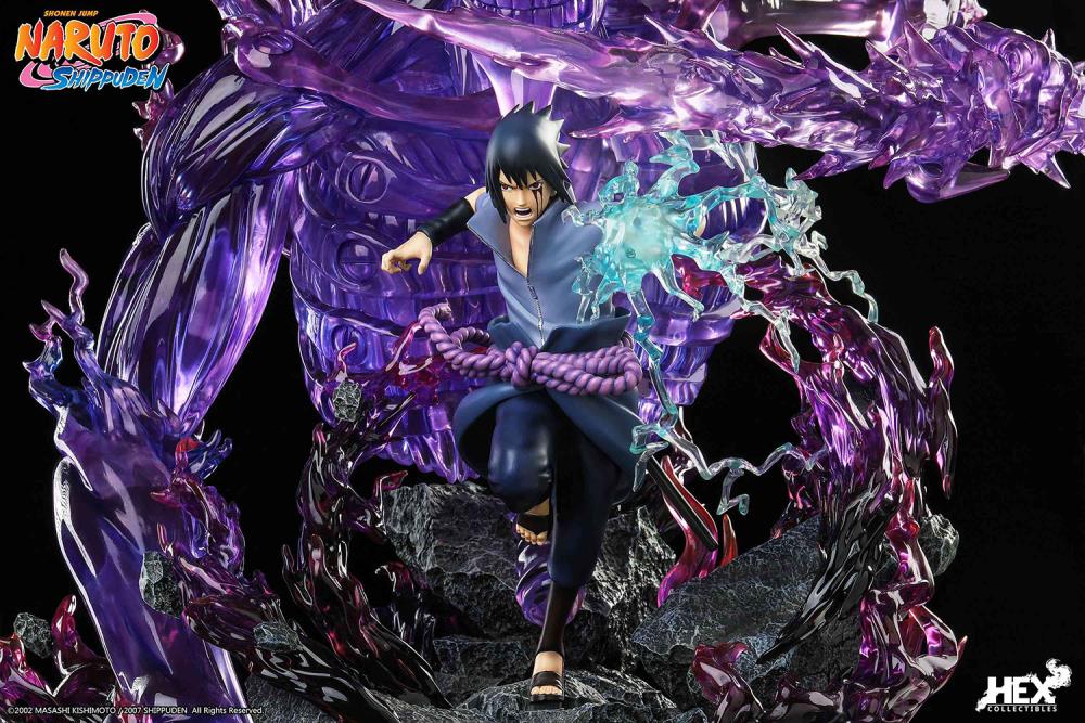 IN-STOCK HEX Collectibles - Naruto Shippuden - Uchiha Sasuke: Kekkei genkai, Mangekyo Sharingan: Susano’o 1/8