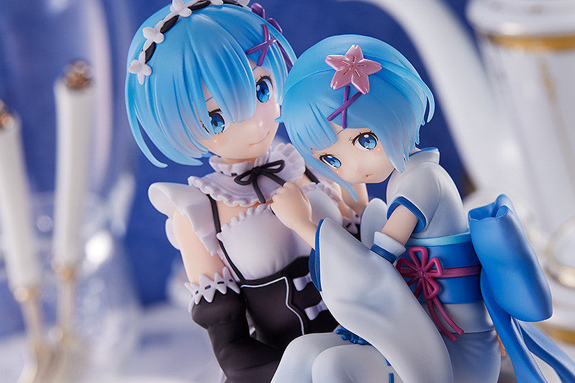 PRE-ORDER S-Fire - Re:ZERO -Starting Life in Another World- Figure Rem & Childhood Rem 1/7