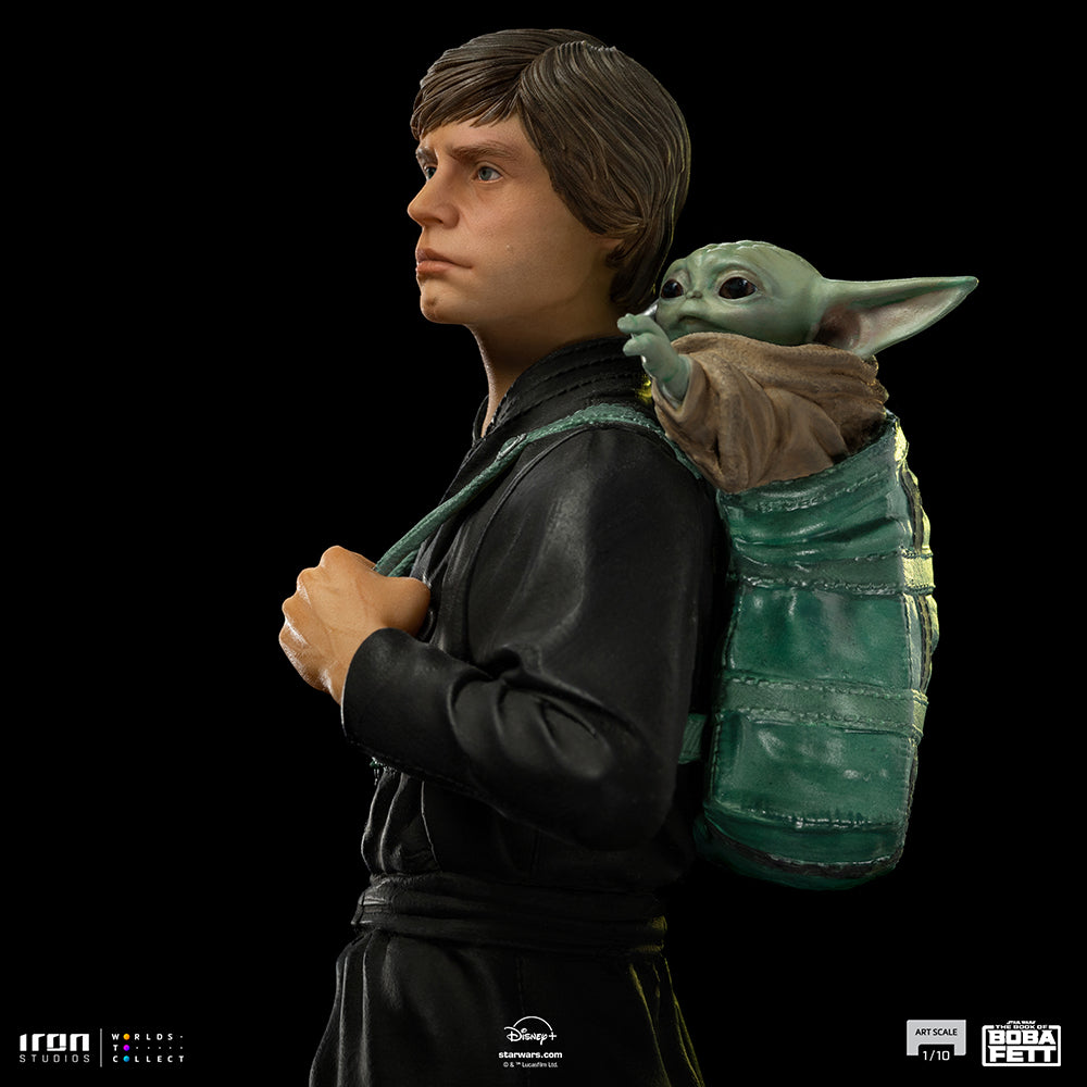 PRE-ORDER Star Wars: The Book of Boba Fett - Luke Skywalker and Grogu Training Version Art Scale 1/10