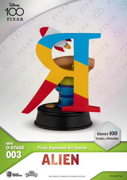 PRE-ORDER Disney 100 Years of Wonder Series Mini Diorama Stage 003 - Pixar Alphabet Art Series [Box of 6]